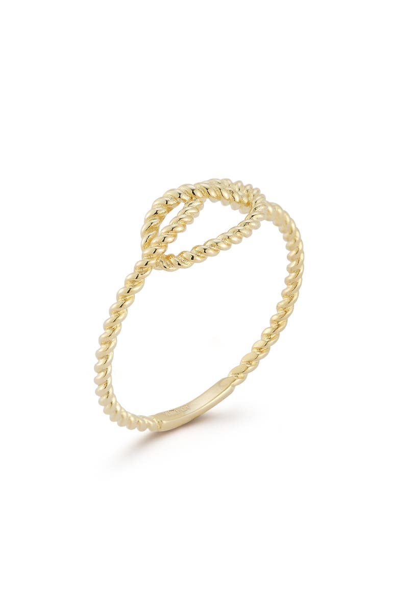 Ember Fine Jewelry 14K Gold Knot Ring, Alternate, color, Gold