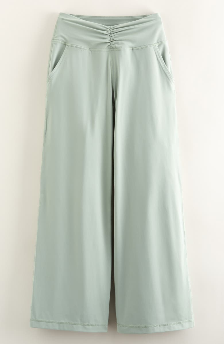 Zella Girl Kids' In the Zone Wide Leg Pants, Main, color, Green Lilypad