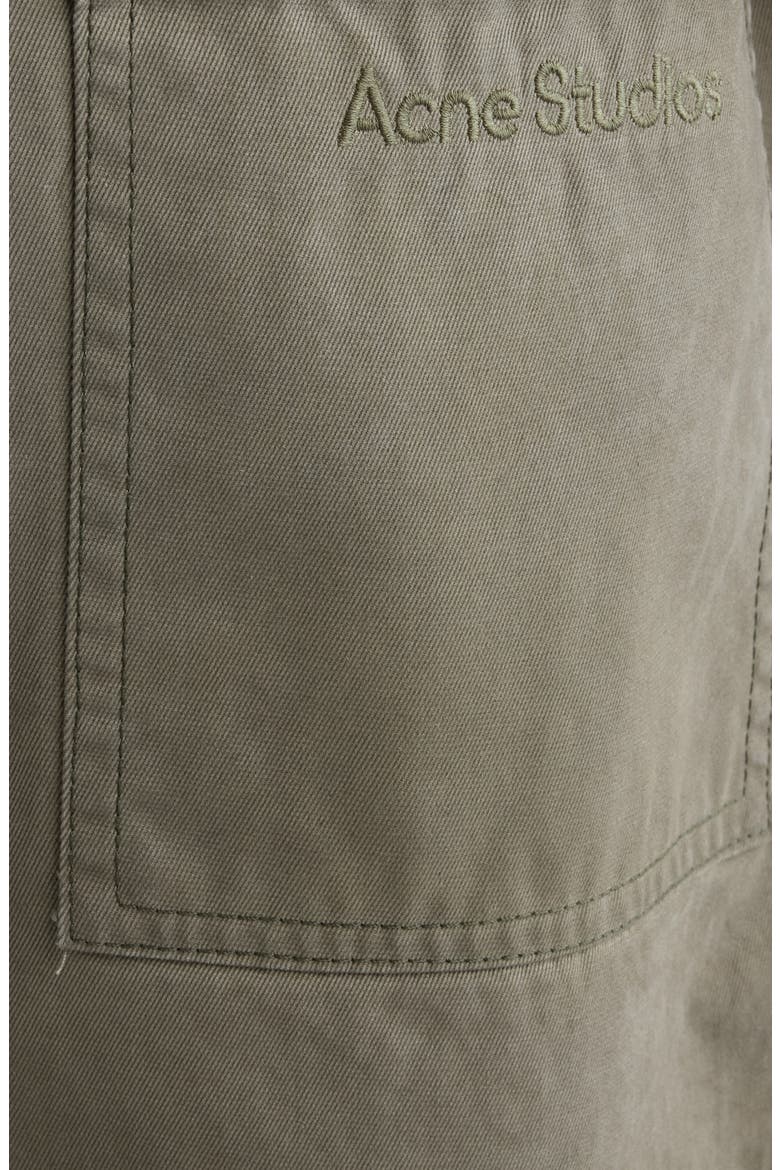 Plott Peached Washed Twill Wide Leg Pants, Alternate, color, DUSTY GREEN
