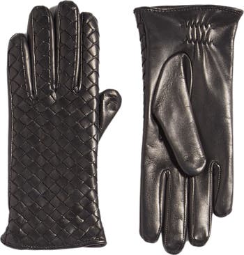 Bottega Veneta Intrecciato Leather Gloves | Nordstrom