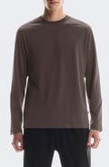 On Focus Long Sleeve Pima Cotton Blend T-Shirt