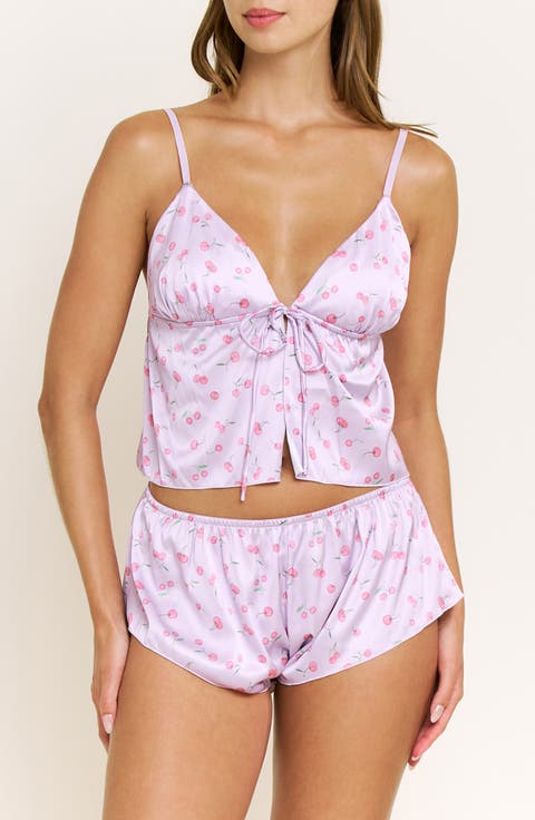 Rowan Satin Camisole & Short Pajamas