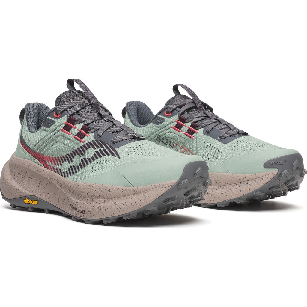 Saucony Xodus Ultra 4 Trail Running Shoe In Green