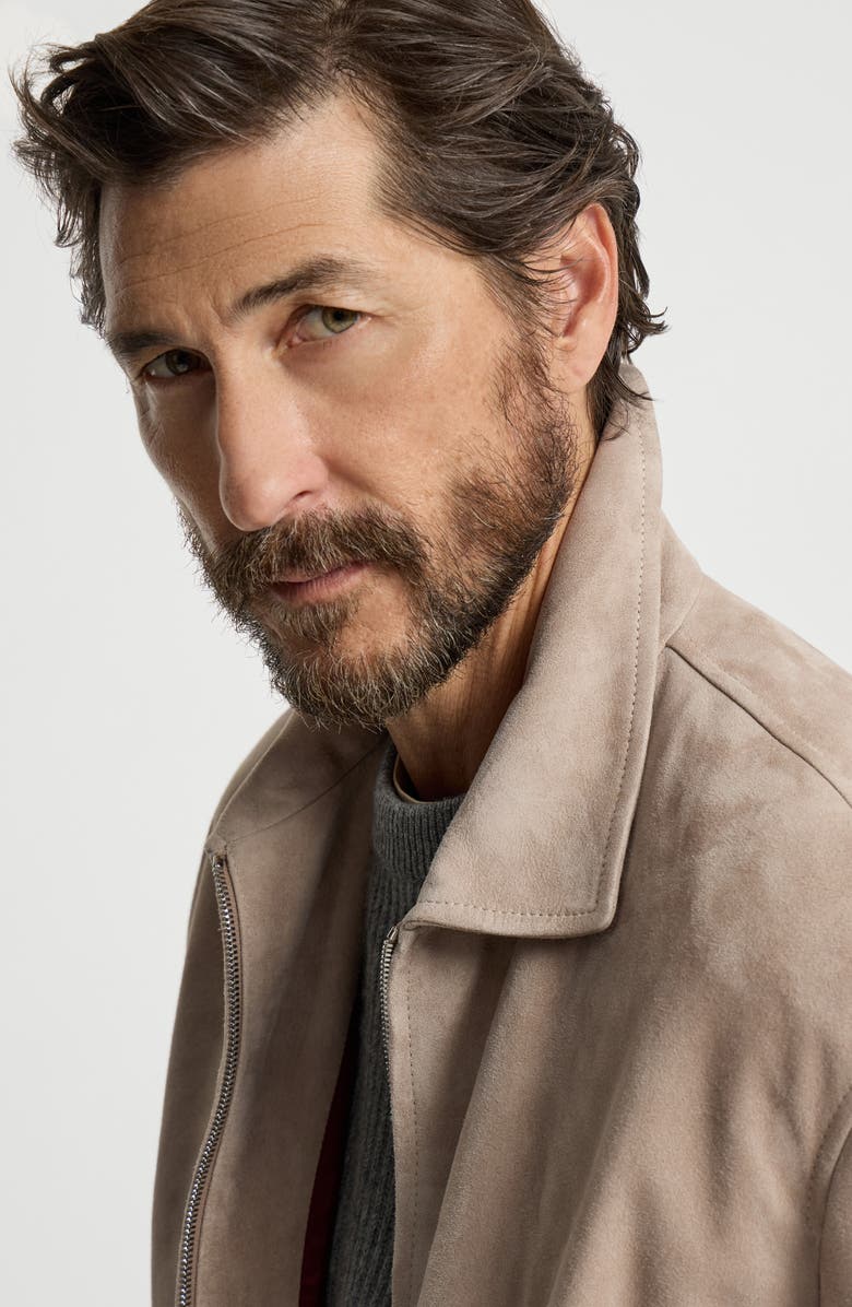 Brunello Cucinelli Suede jacket, Alternate, color, Yuta