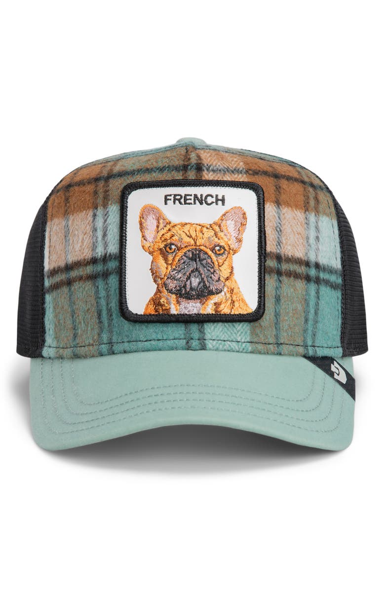 Goorin Bros. Bull Dog Brushed Plaid Trucker Hat, Alternate, color, 