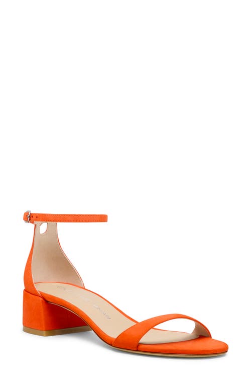 Stuart Weitzman Nudist Suede Ankle-strap Sandals In Paradise