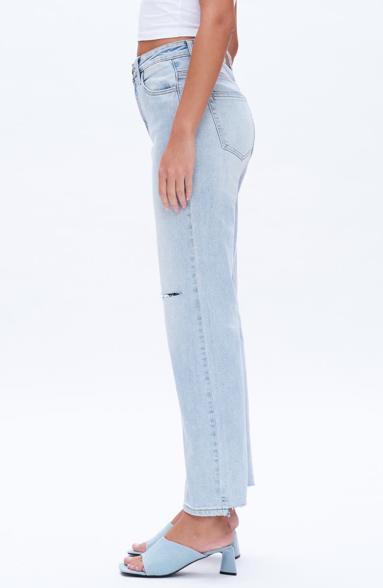 Bayeas Alva High Waist Straight Leg Jeans, Alternate, color, 
