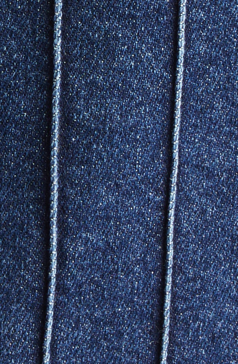 Cinq à Sept Camen Pintuck Detail Denim Vest, Alternate, color, Fontaine