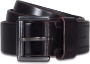 AllSaints Bevel Edge Leather Belt