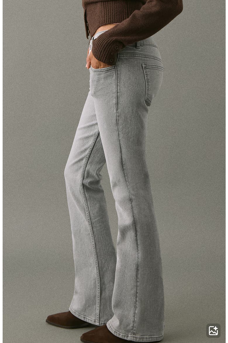 Low Rise Flare Jeans, Alternate, color, DENIM GREY