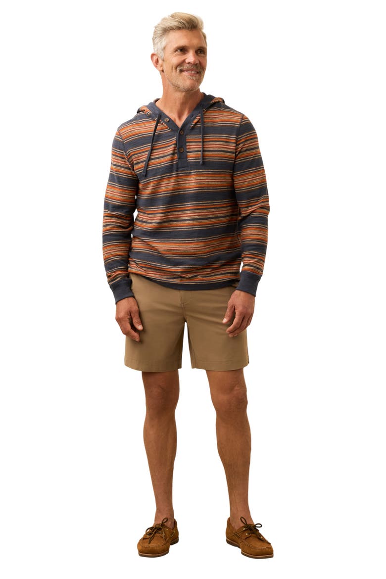 Sunwashed Organic Cotton Slub Hoodie, Alternate, color, NIGHTTIME FIRE STRIPE