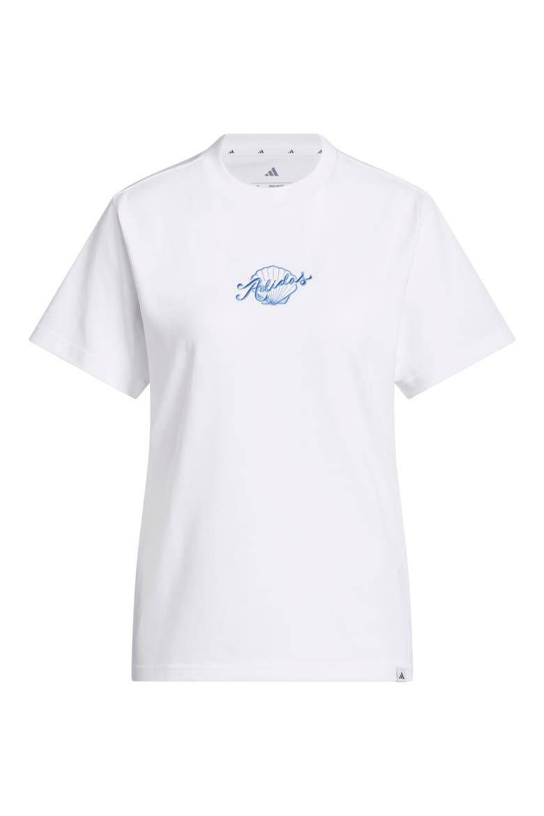Seashell Logo Graphic T-Shirt, Alternate, color, WHITE