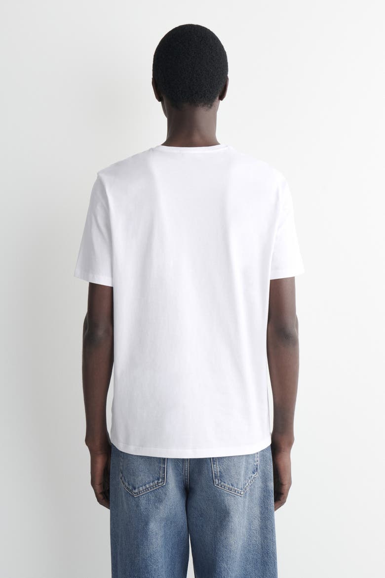 Cotton Crew-neck T-shirt, Alternate, color, WHITE