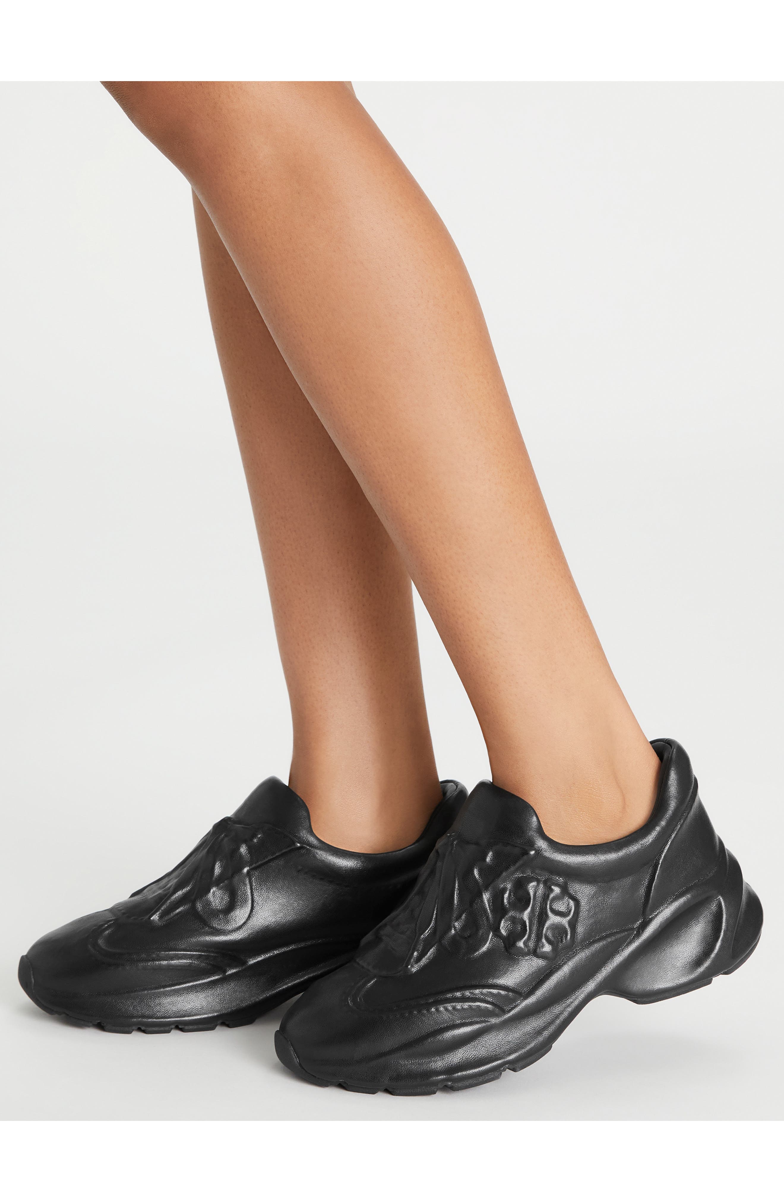 Tory Burch Good Luck X-Ray Sneaker, Alternate, color, Perfect Black