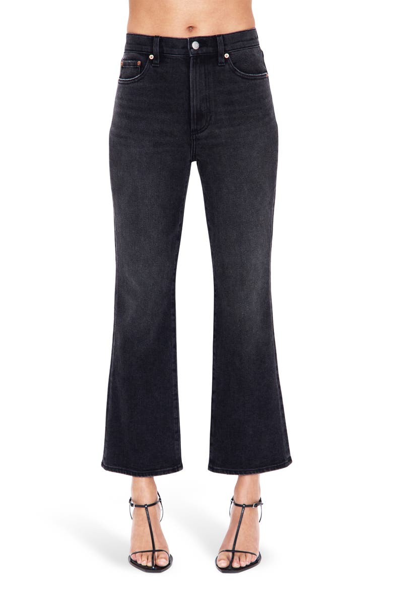 Ally High Waist Crop Bootcut Jeans, Main, color, LODGE