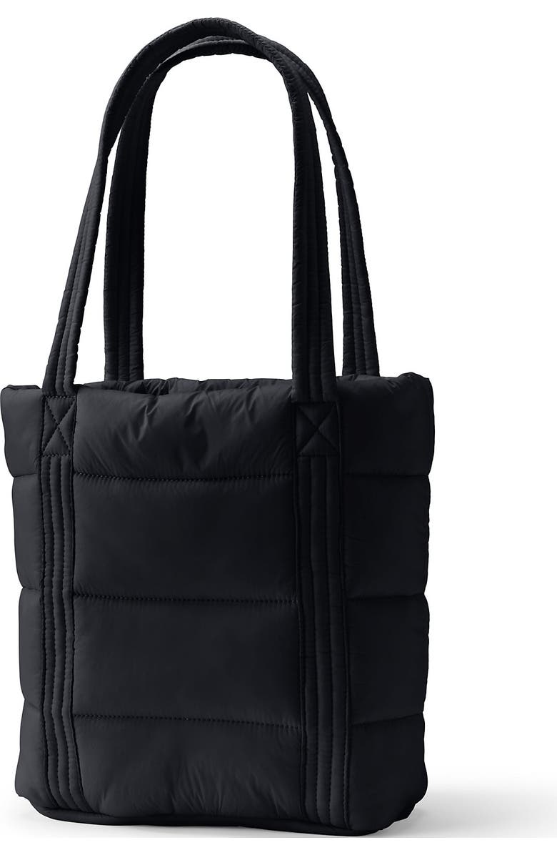 Lands' End Wanderweight Ultralight Packable Tote Bag, Alternate, color, Black