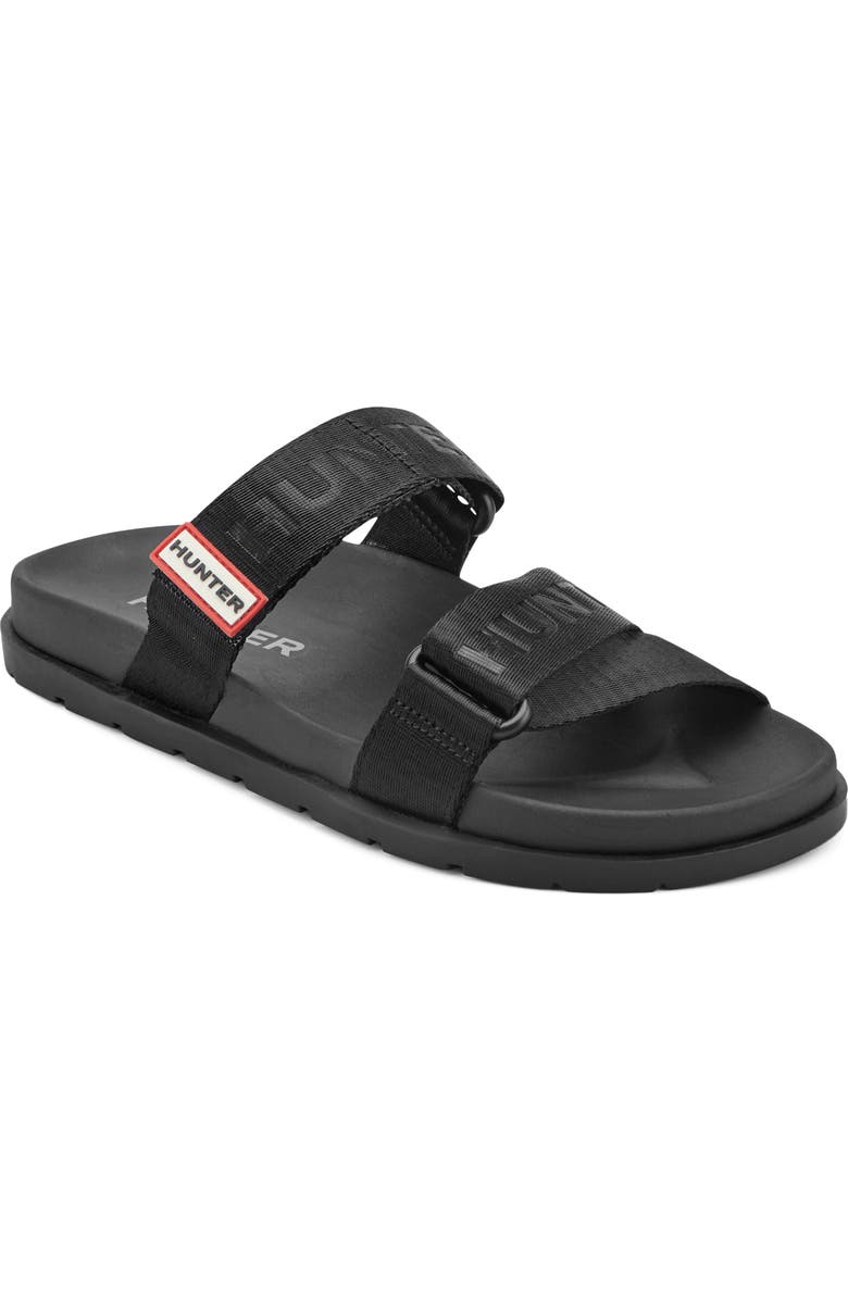Hunter Rylee Slide Sandal, Main, color, Black 001