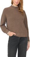Vince Camuto Whipstitch Turtleneck Sweater