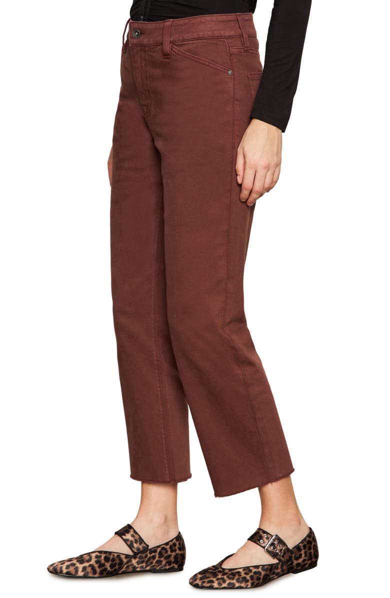 Sanctuary Cadence '90s Raw Hem Ankle Straight Leg Jeans, Alternate, color, Chicory