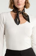 AllSaints Aster Print Silk Bandana