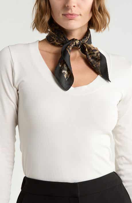 Aster Print Silk Bandana