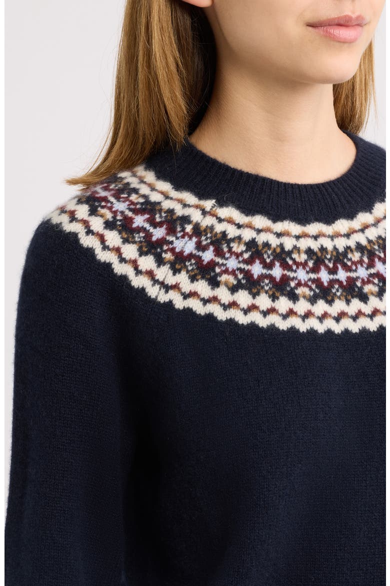 Boniface Cashmere Sweater, Alternate, color, NAVY