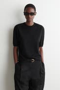 COS Sculpted Silk-cotton T-shirt
