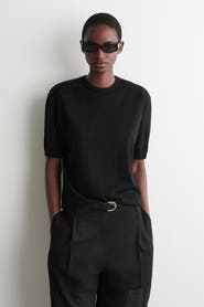 COS Sculpted Silk-cotton T-shirt