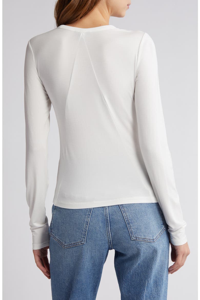 ICONS Luca Slim Fit Long Sleeve Top, Alternate, color, WHT