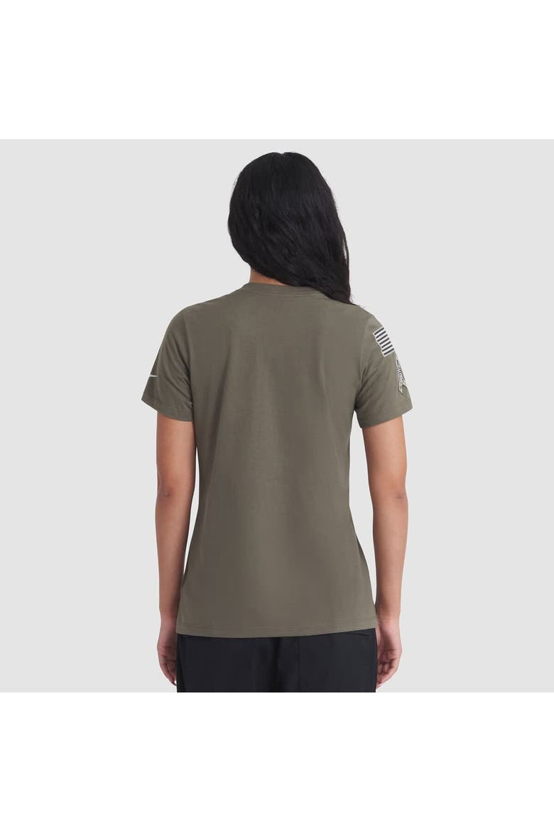 Women's Nike Olive Baltimore Ravens 2025 Salute to Service Sideline T-Shirt, Alternate, color, Olive
