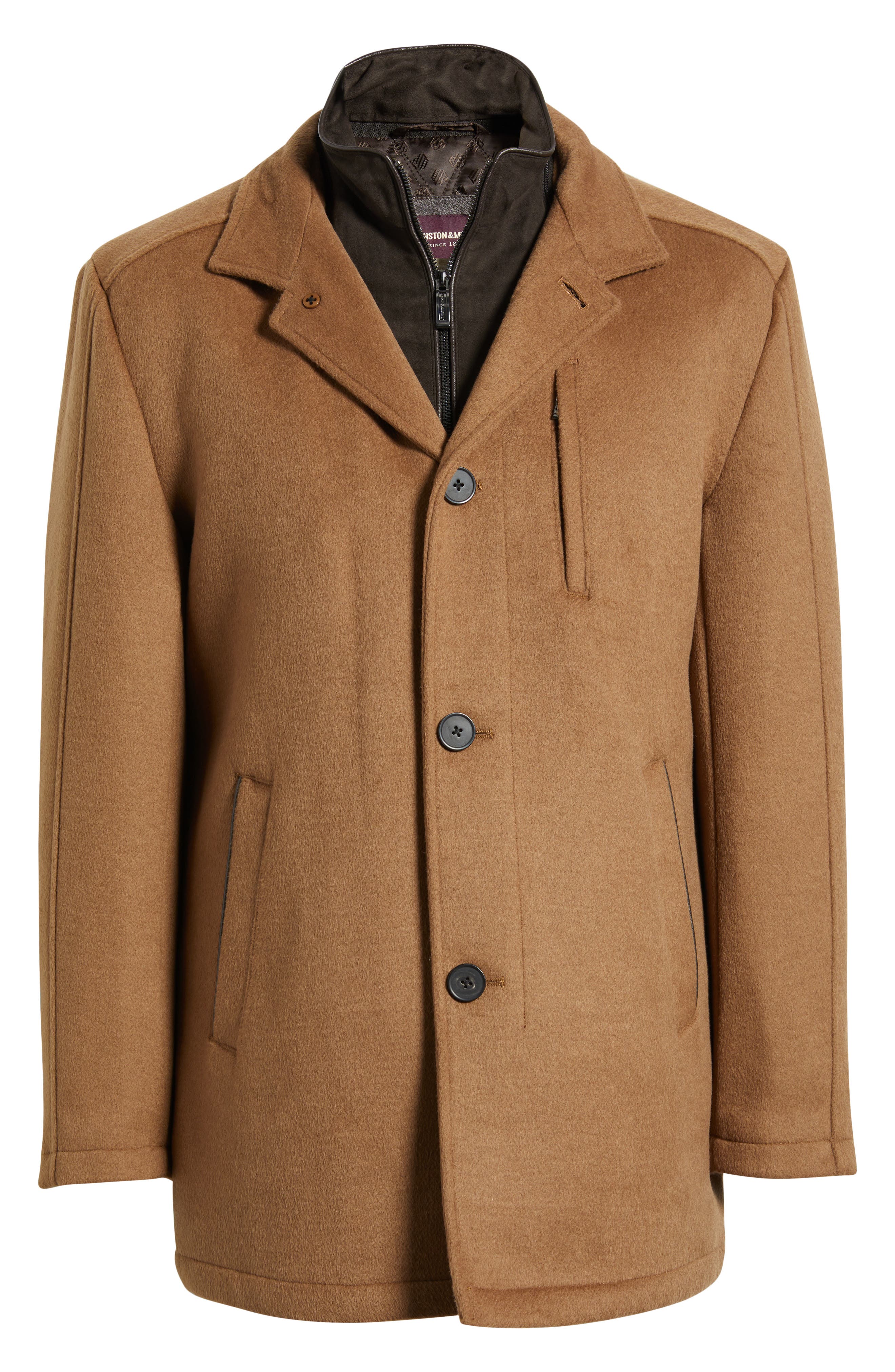 Мужские Johnston & Murphy Upton Car Coat with Removable Bib — фото 7