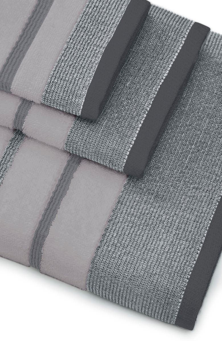 Woven & Weft Decorative 6-Piece Towel Set, Alternate, color, Light Grey / Mid Grey