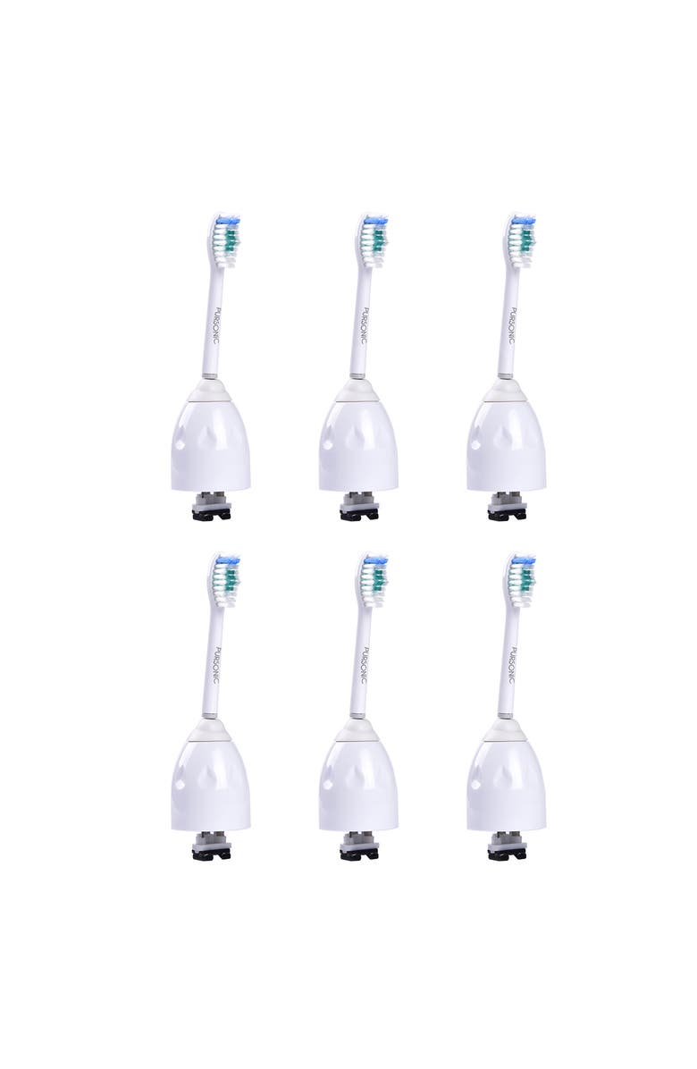PURSONIC Philips Sonicare Compatible Brush Heads, Alternate, color, White