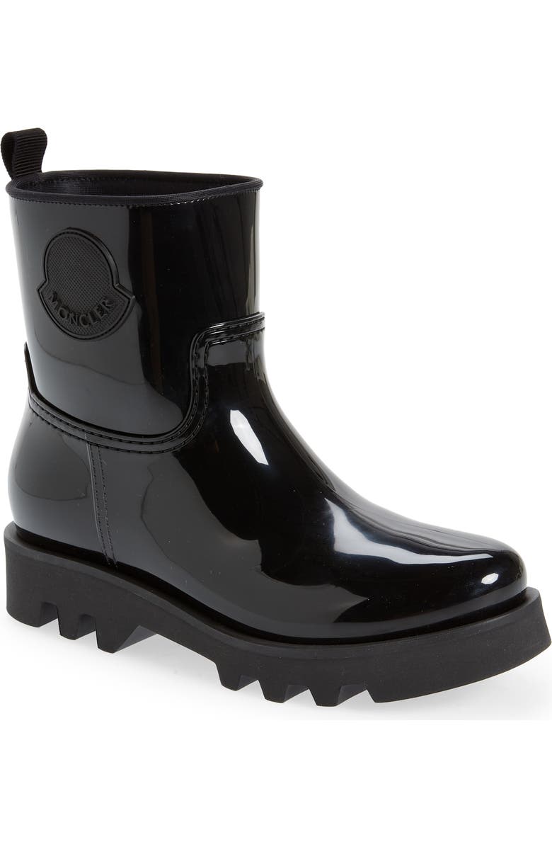 Moncler Ginette Logo Waterproof Rain Boot, Main, color,