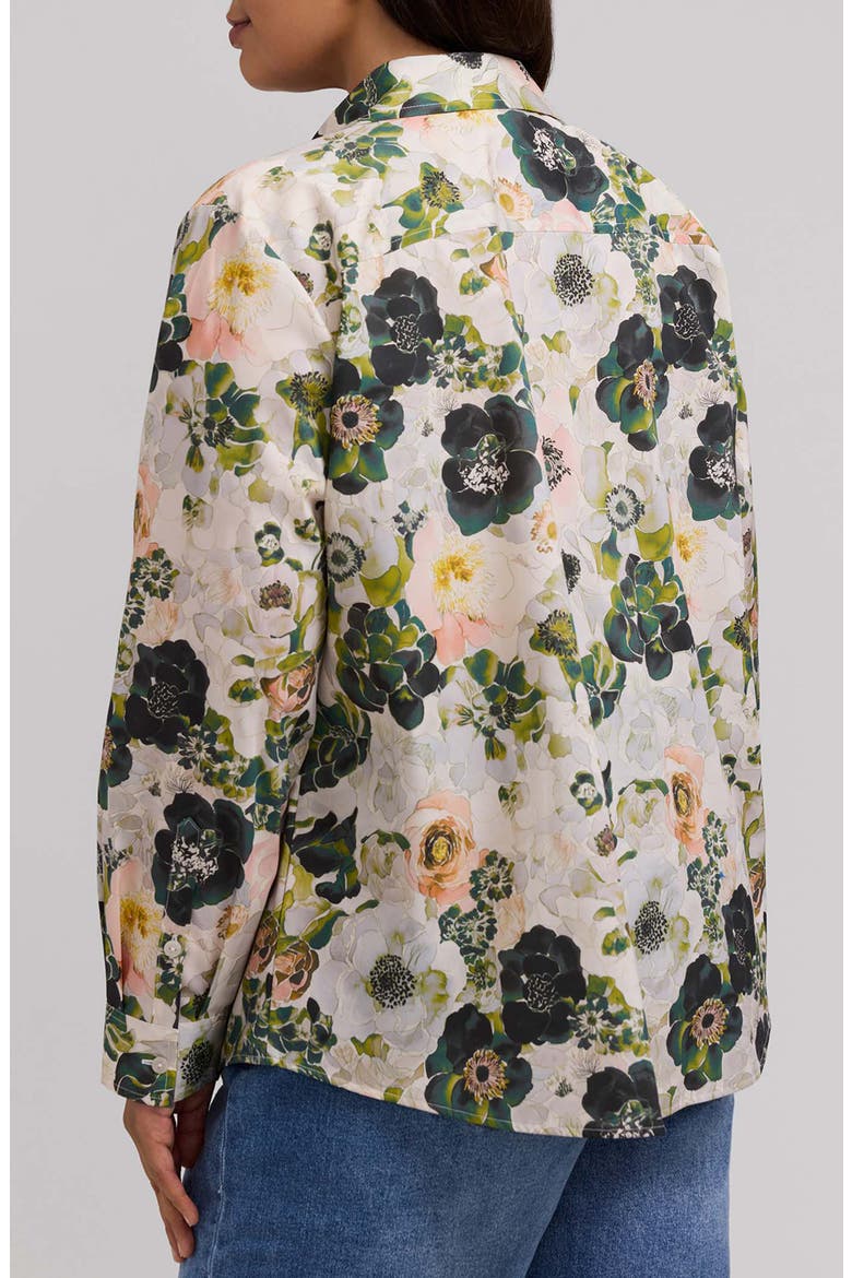 Hampton Floral Long Sleeve Cotton Shirt, Alternate, color, WHITE/ MULTI
