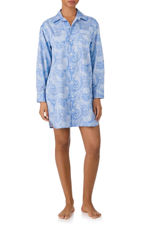 Print Cotton Blend Sleepshirt (Nordstrom Exclusive)