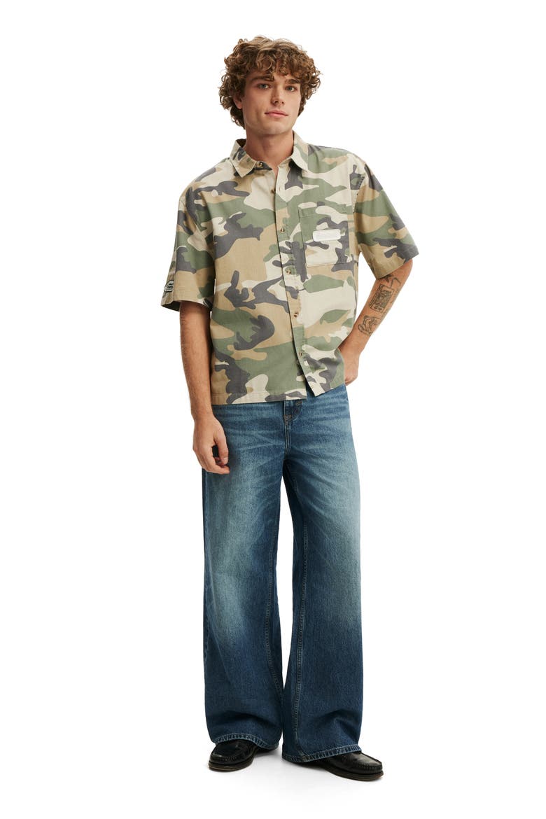 Men's Darcy Short Sleeve Shirt, Alternate, color, Sand Camo