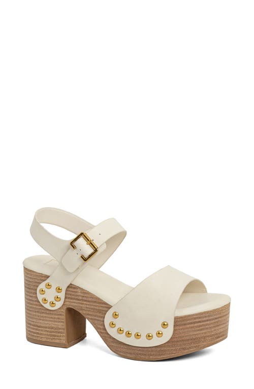 Shushop Gia Ankle Strap Platform Sandal In Brown