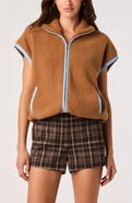 ASTR the Label Pompeo High Pile Fleece Vest