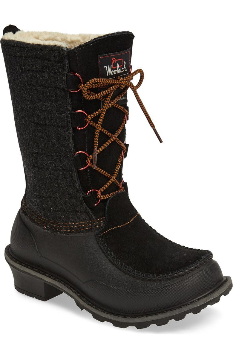 Woolrich Fully Woolly Waterproof Snow Boot, Main, color,