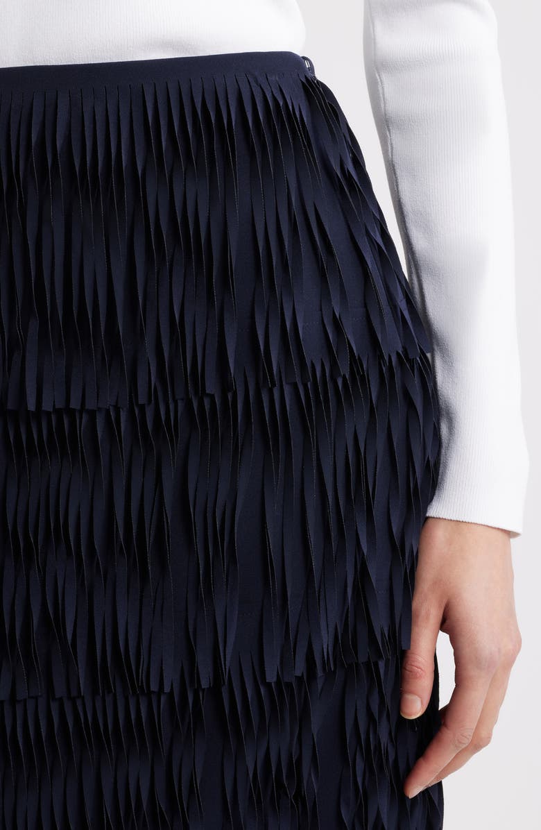 Elie Tahari The Tilda Fringe A-Line Skirt, Alternate, color,