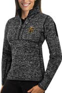ANTIGUA Women's Antigua Charcoal Vegas Golden Knights Fortune Half-Zip Sweatshirt
