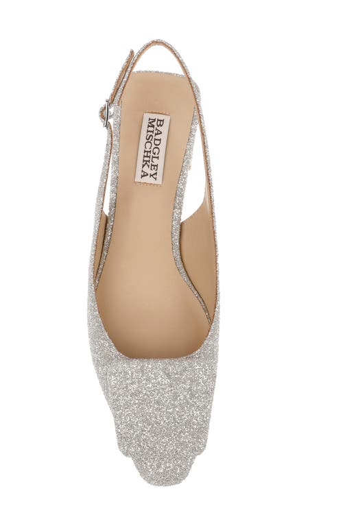 Badgley Mischka Collection Gracen Slingback Pump In Silver