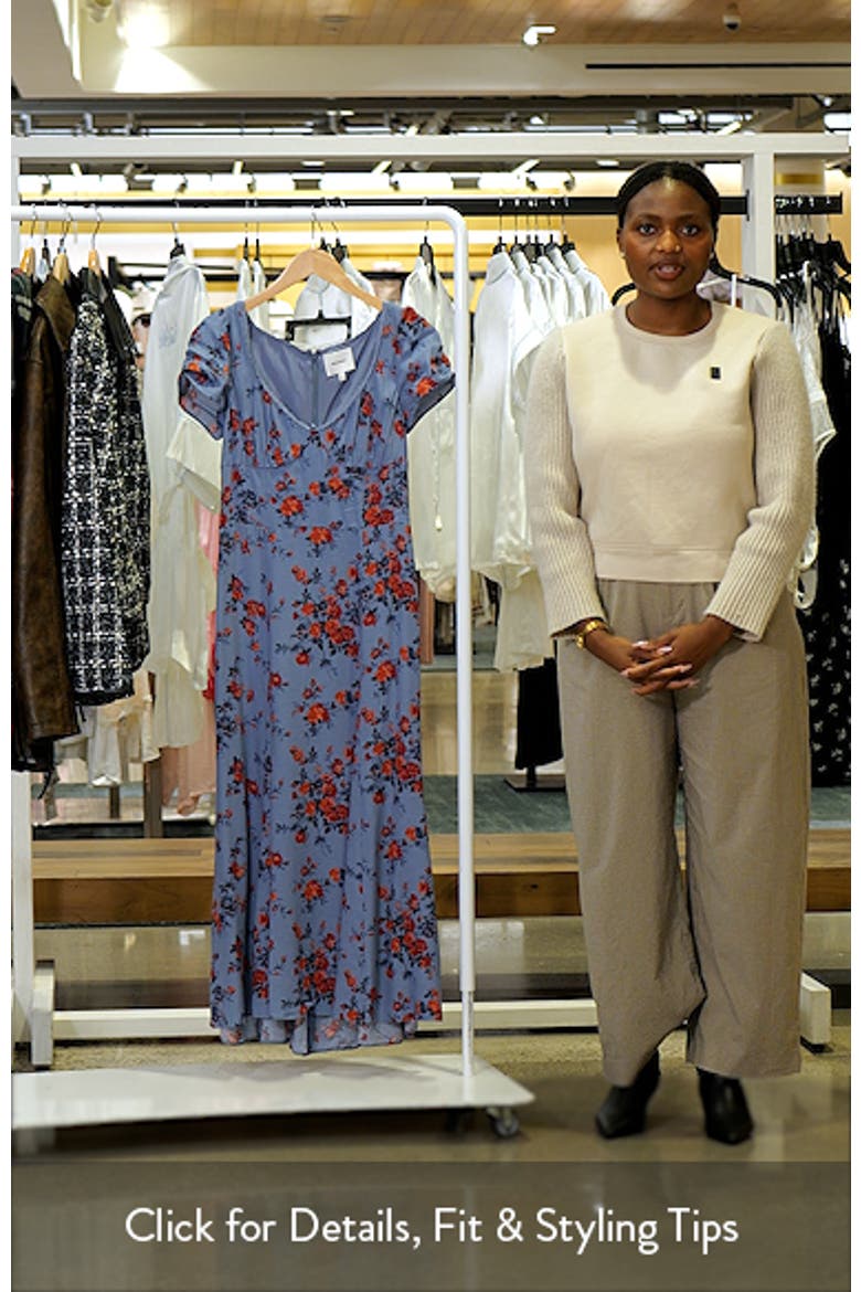Afton Floral Print Maxi Dress video