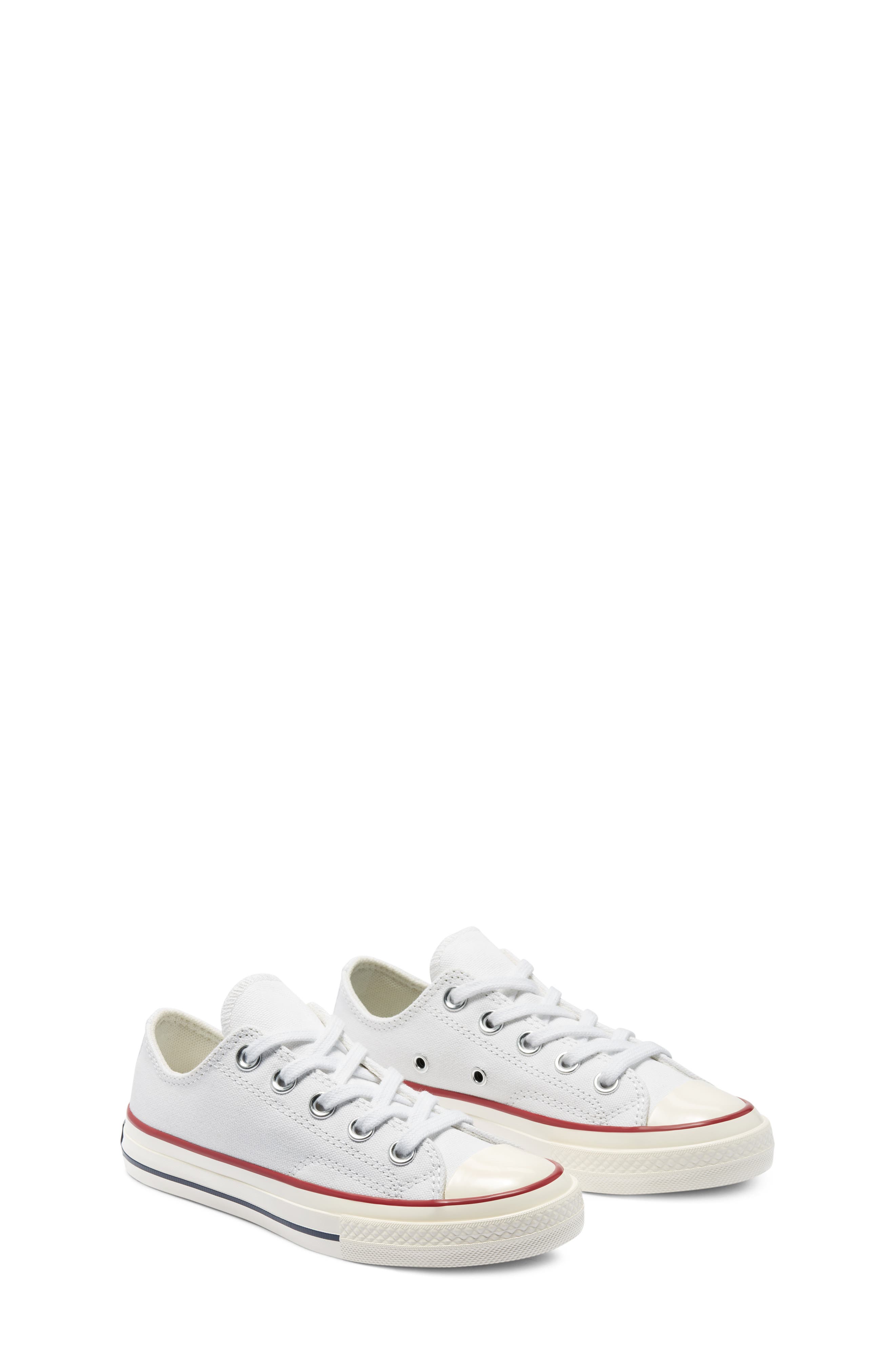 Converse Kids' Chuck Taylor<sup>®</sup> All Star<sup>®</sup> 70 Oxford Sneaker, Main, color, White/ Garnet/ Egret
