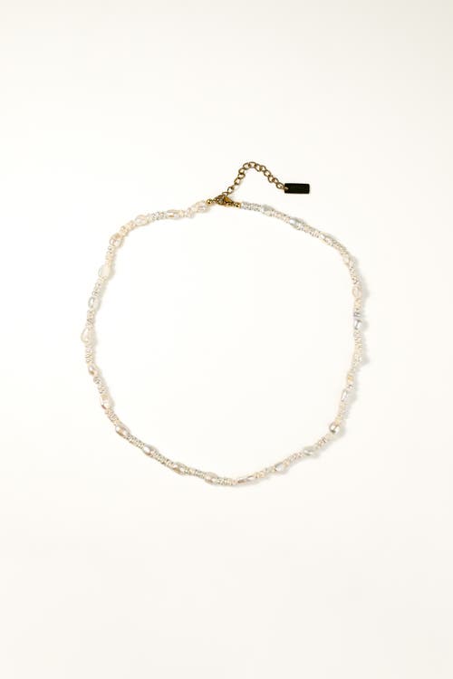 Zynnia Collective Dew Pearl Necklace in Ivory at Nordstrom