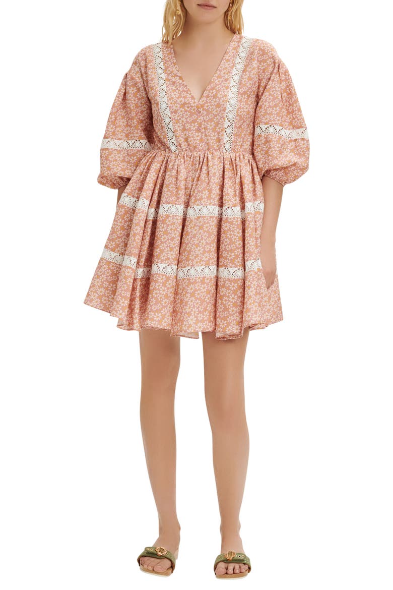 Rayanik Floral Dress, Main, color, PINK DAISY