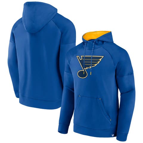 Men's Fanatics  Royal St. Louis Blues Iconic Defender Raglan Pullover Hoodie