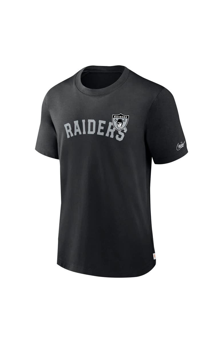 Nike Men's Nike  Black Las Vegas Raiders Rewind Slogan T-Shirt, Alternate, color, 