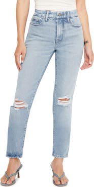 Good American Good Straight Leg Jeans